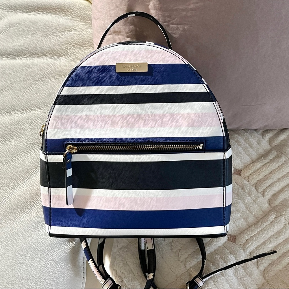 Kate Spade striped mini backpack